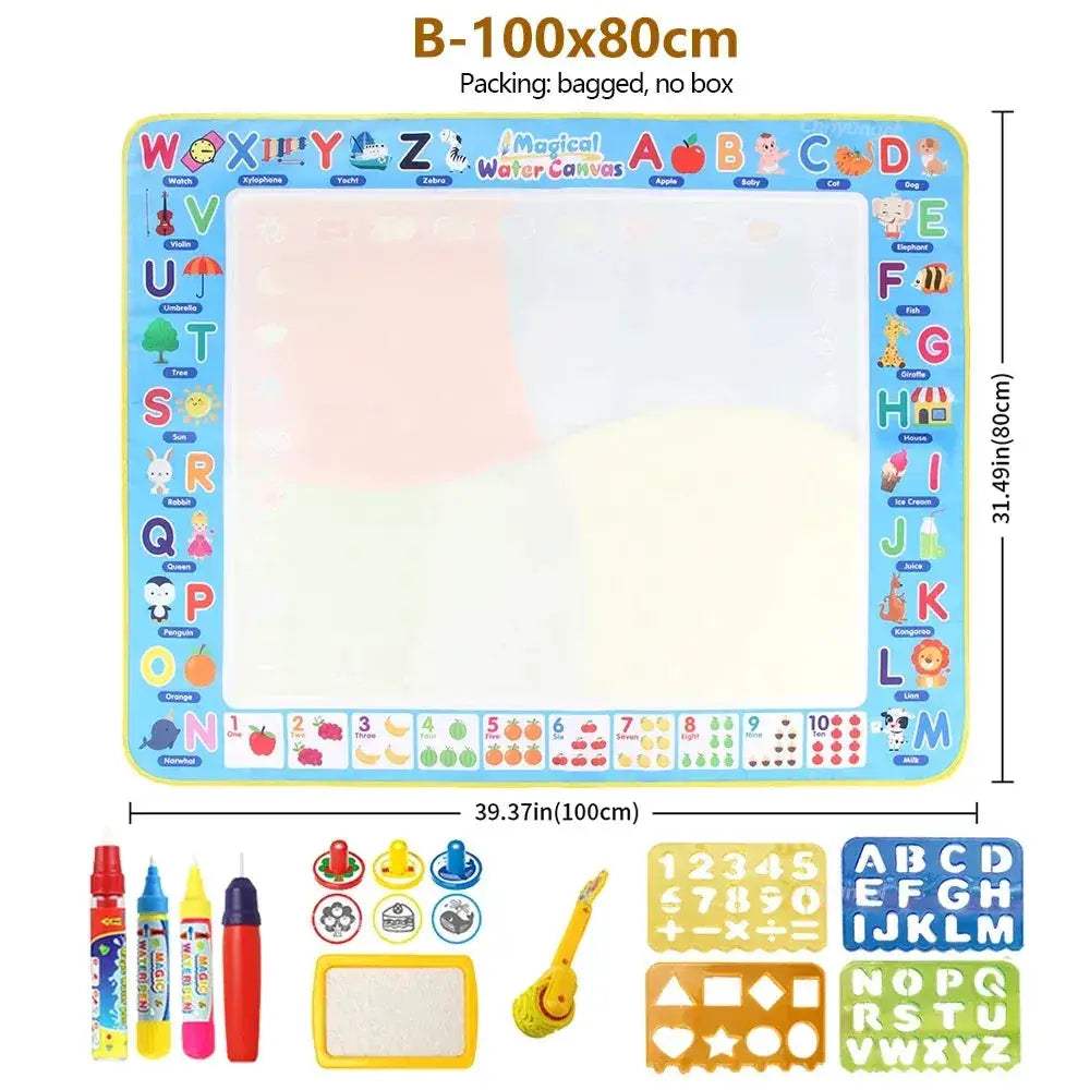 Large Magic Water Drawing Mat With Reusable Pens For Kids - ToylandEU