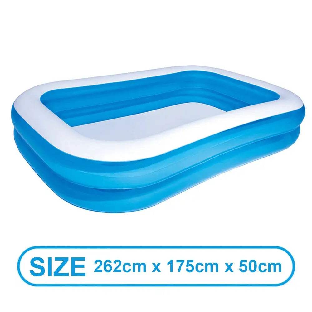 Inflatable Pool For Adults Large Rectangular Reinforced PVC - ToylandEU™