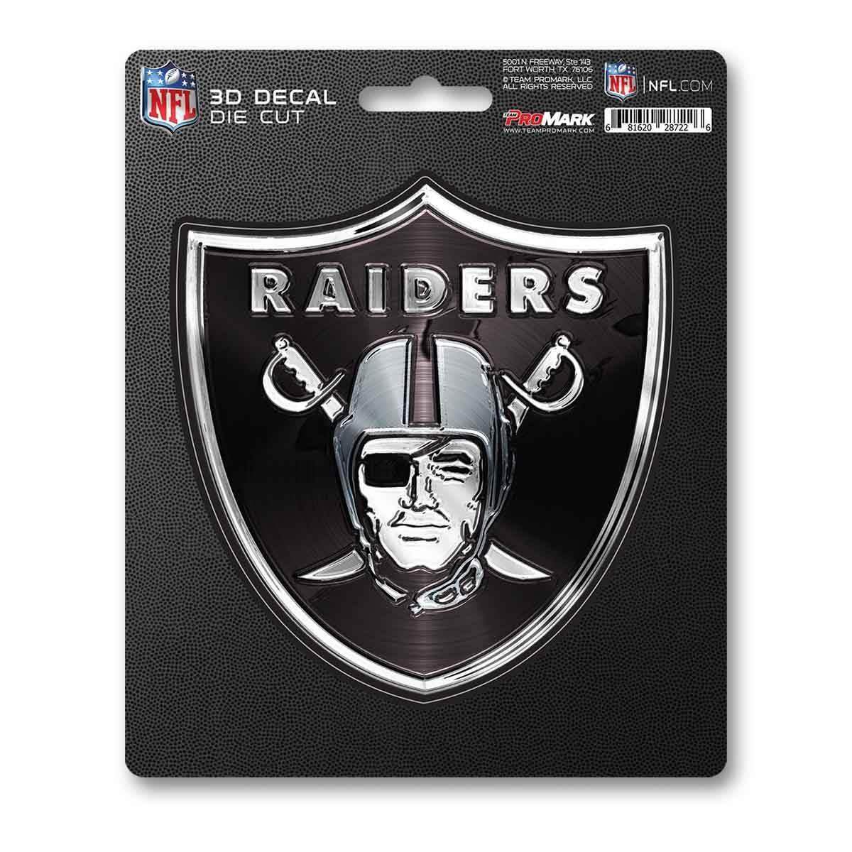 Las Vegas Raiders Decal 5x8 Die Cut 3D Logo Design Pro - ToylandEU™