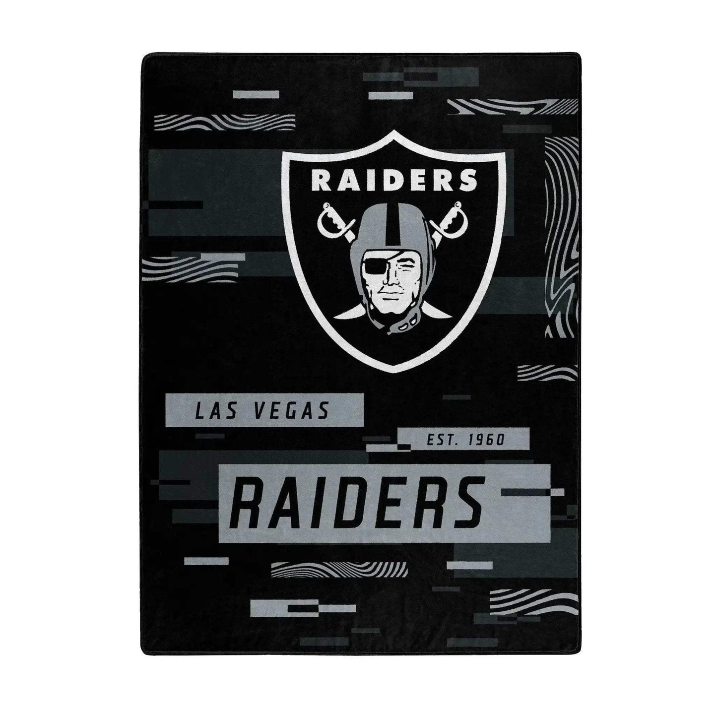 Las Vegas Raiders Raschel Throw Blanket 60x80 Digital - ToylandEU™