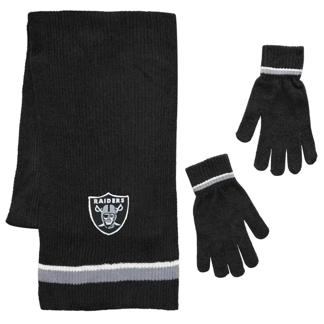 Las Vegas Raiders Scarf and Glove Gift Set Chenille - ToylandEU™