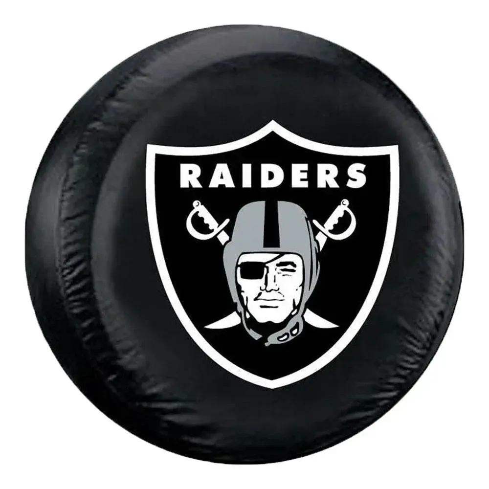 Las Vegas Raiders Tire Cover Black Large Size Universal Fit - ToylandEU™