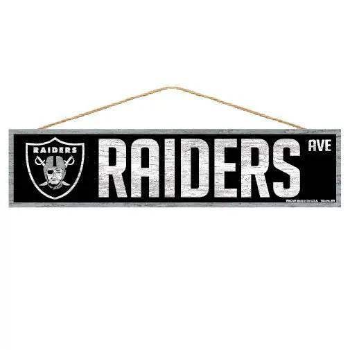 Las Vegas Raiders Wood Sign 4x17 Avenue Design Wall - ToylandEU™
