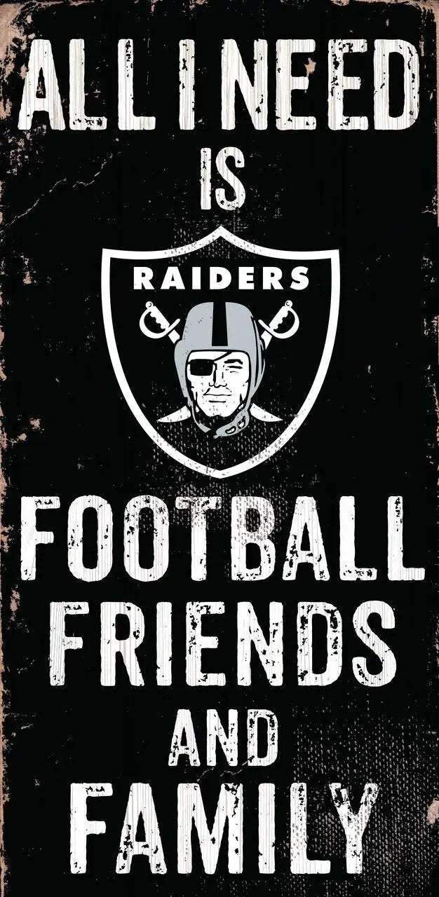Las Vegas Raiders Wood Sign 6x12 Football Friends Family - ToylandEU™