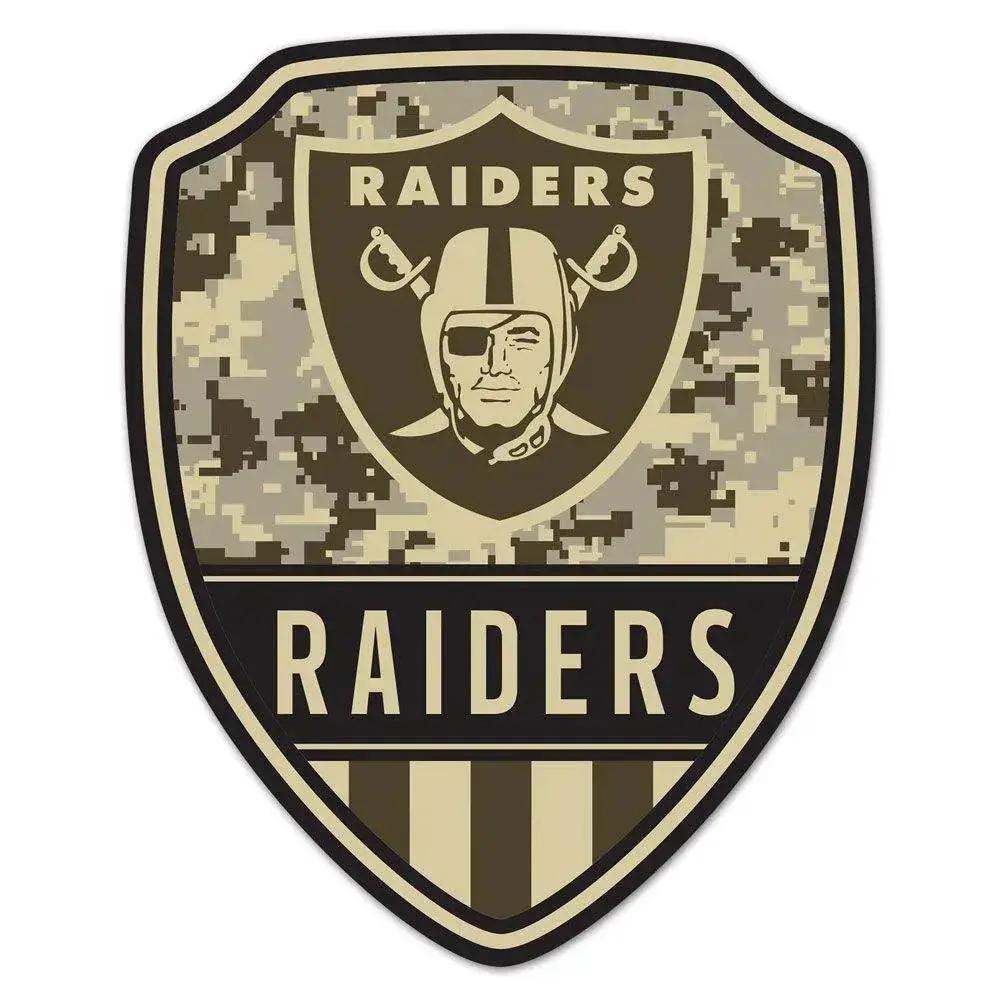 Las Vegas Raiders Wood Sign Shield Shape 11x17 Decor - ToylandEU™