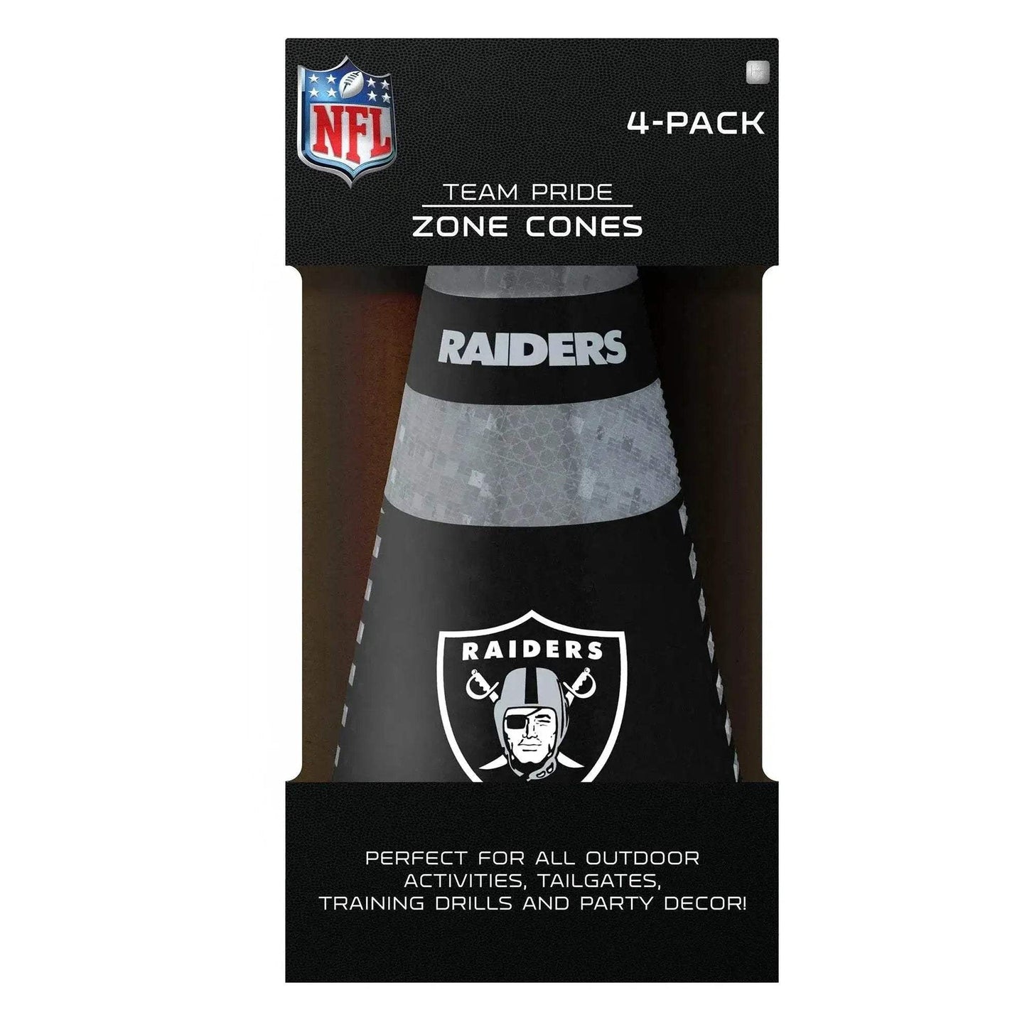 Las Vegas Raiders Zone Cones 4 Pack For Football Practice Agility Cones - ToylandEU™