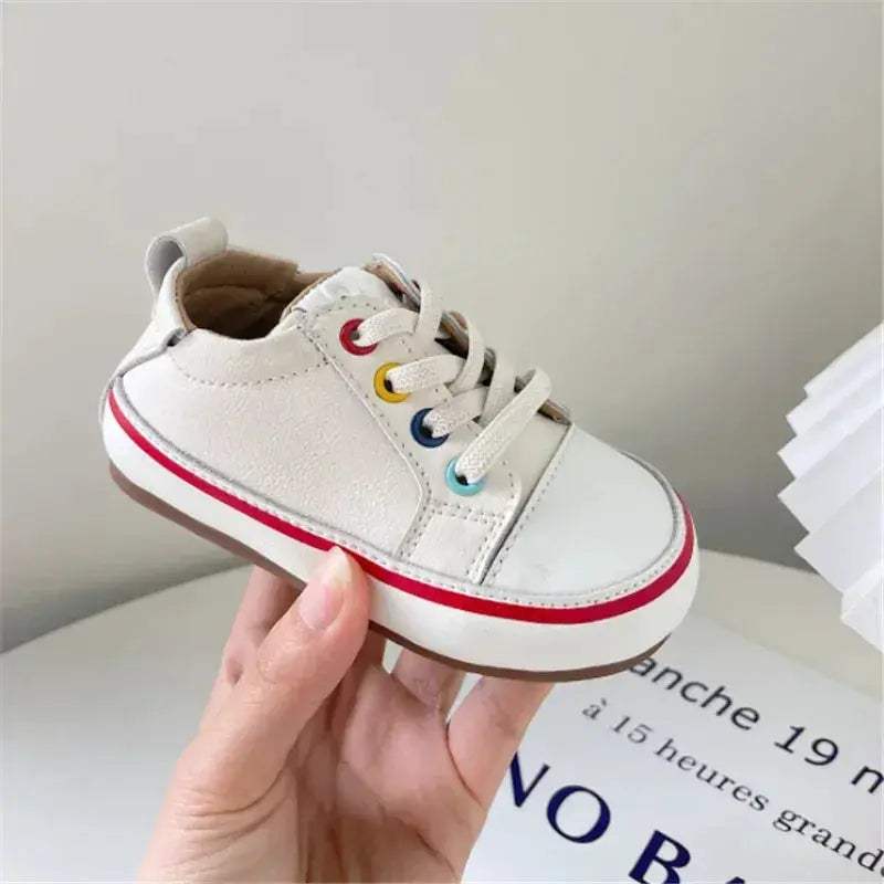 Leather Baby Shoes Barefoot Soft Sole Toddlers - ToylandEU™