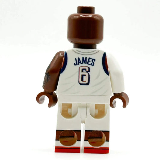LeBron James USA Olympic LEGO Figure With Custom Print On Authentic LEGO Parts, Basketball Theme - ToylandEU