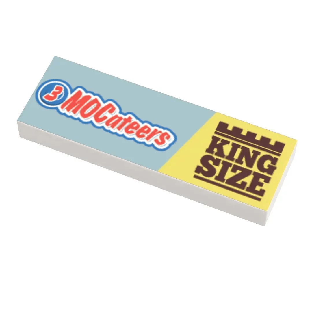 Lego 1x3 Tile Printed Premium King Size Authentic - ToylandEU™