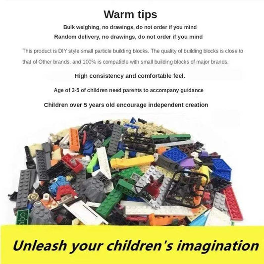 Lego Compatible Building Blocks 2500g Bulk Kids Diy Toy Set - ToylandEU