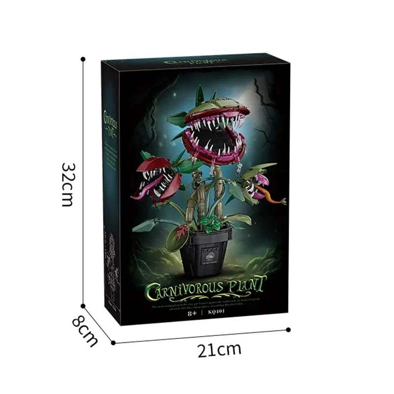 Creative Carnivorous Potted Plant Man-Eating Flower Building Blocks Home Decoration Collection MOC Bricks Toys For Children Gift - ToylandEU