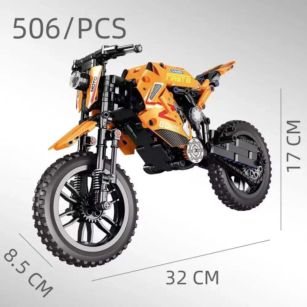 City Tech Motorcycle Car Model Building Blocks City Sports Rapid Racing Motorbike Model Bricks Toy for Childrens Gift - ToylandEU