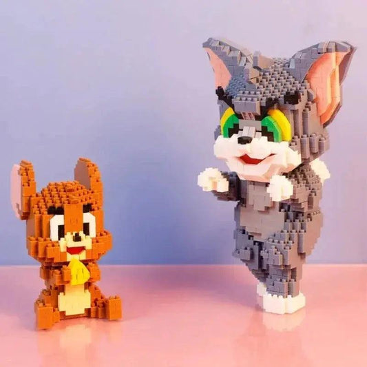 Lego Compatible Cat and Mouse Building Blocks Set Kids - ToylandEU™