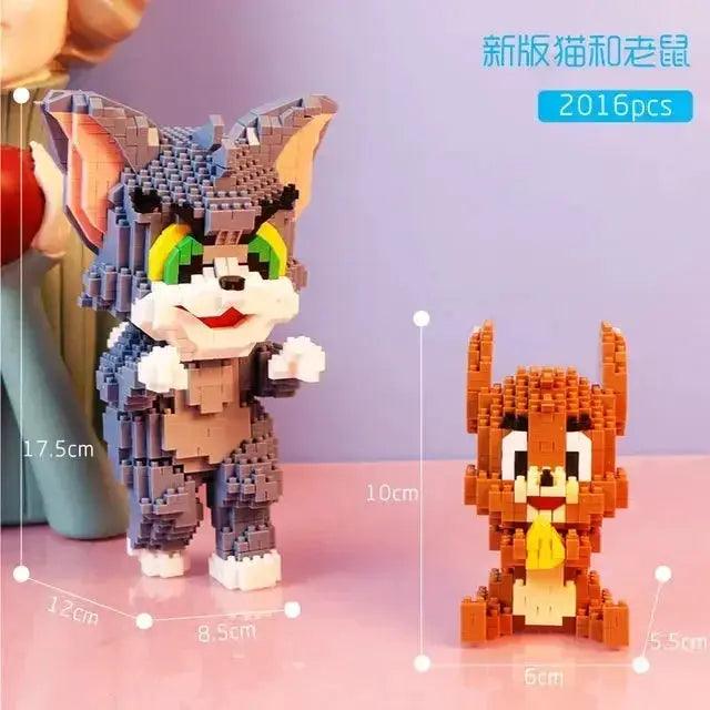 Lego Compatible Cat and Mouse Building Blocks Set Kids - ToylandEU™