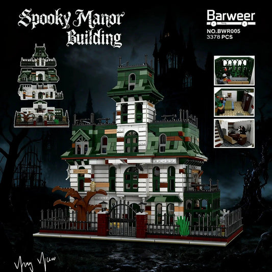 Lego Compatible Gothic Spooky Manor Modular Brick Set - ToylandEU™