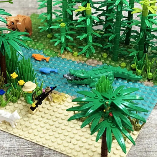 Lego Compatible Jungle Building Blocks Set Baseplate - ToylandEU™