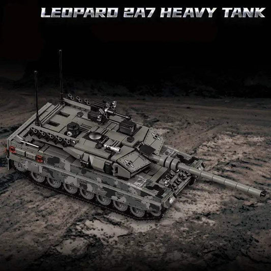 Military WW2 MOC Leopard 2A7 Army Main Battle Tank Soldiers Building Blocks Bricks M1 T90M Tank Set For Children Boys Gifts - ToylandEU