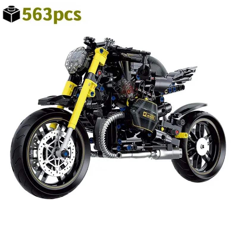 MOC Technical Building Blocks Motorbike Model City Racing Vehicle Technical Bricks Birthday Gifts Toys for Kids Boys Children - ToylandEU