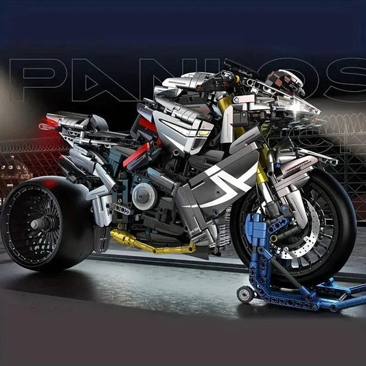 Lego Compatible Motorcycle Building Blocks With LED Lights - ToylandEU™