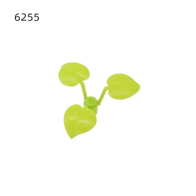 Lego Compatible Plant Stem Three Large Leaves Premium - ToylandEU™