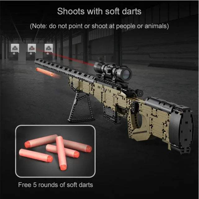 Lego Compatible Sniper Rifle Building Blocks Set Kids - ToylandEU™