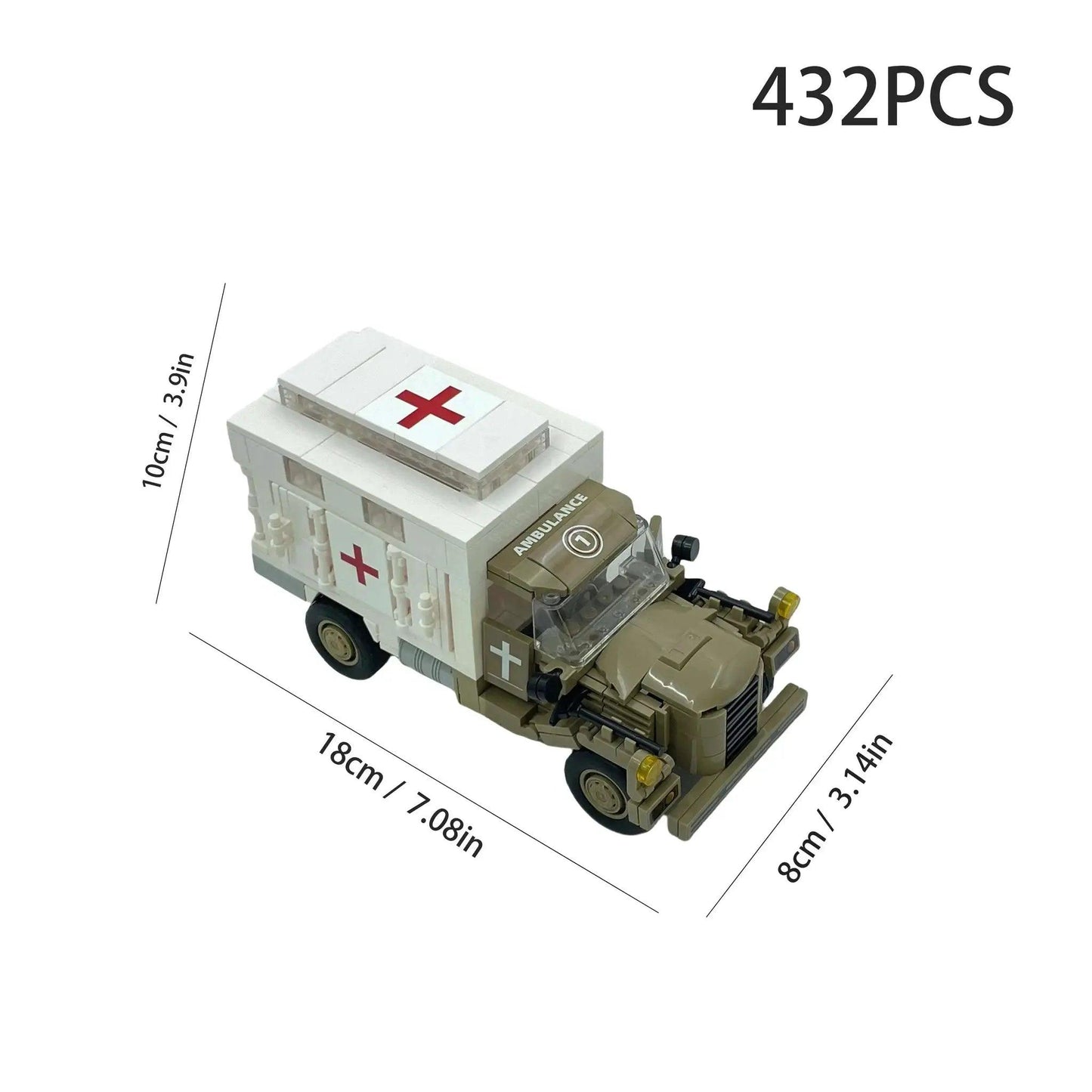 Lego Compatible Tank Kit for DIY Military Blocks - ToylandEU™