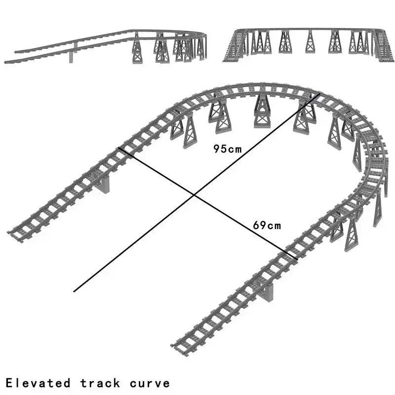 Lego Compatible Train Tunnel Exit Set For City Railway - ToylandEU