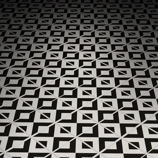 Lego Kitchen Flooring Tile 2x2 Black White Printed - ToylandEU™