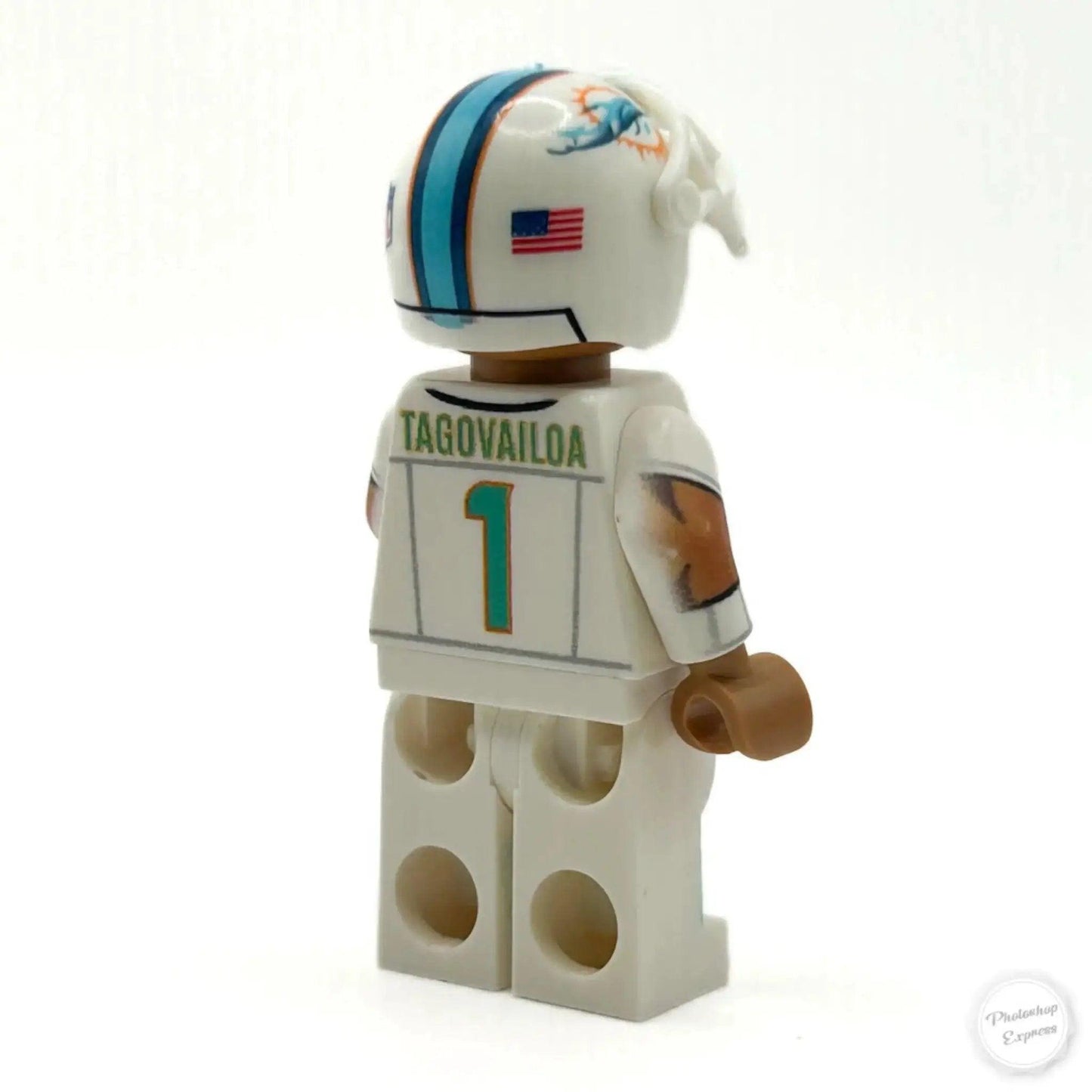 Lego Minifigure Tua Football QB Custom Helmet Print - ToylandEU™