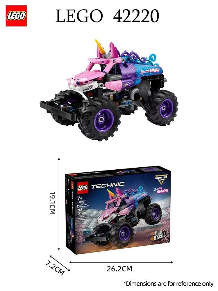 LEGO Technic 42220 Monster Jam™ Sparkle Smash™ Pull Back Truck – Cool Kids' Toy - ToylandEU