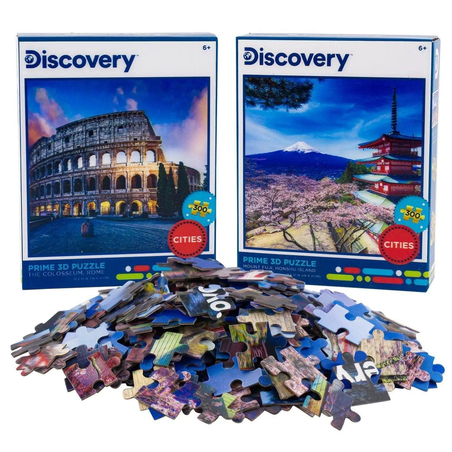 Lenticular 3D Jigsaw Puzzles Colosseum Mount Fuji Set - ToylandEU™