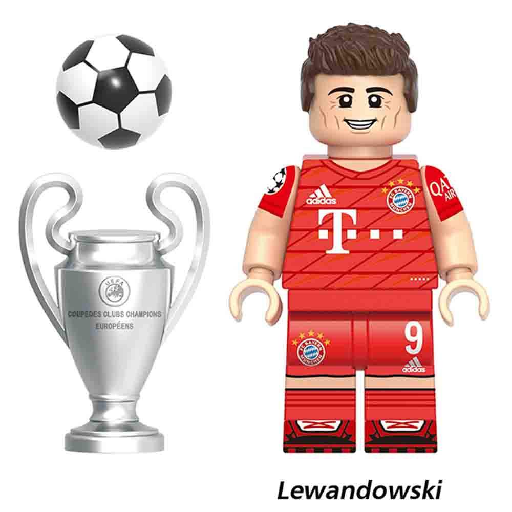 Lewandowski Football Minifigure | LEGO Compatible | Toylandeu™