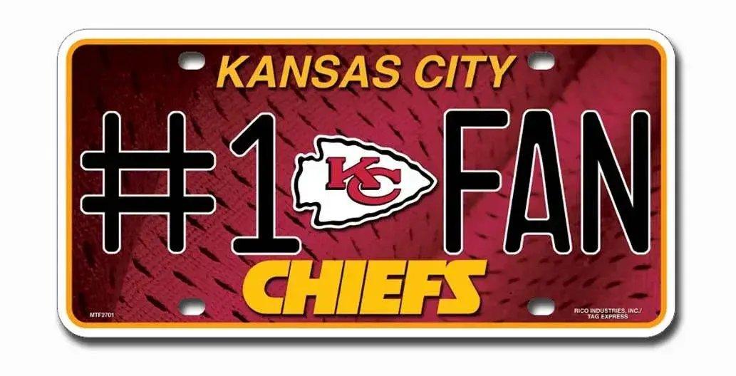 Kansas City Chiefs License Plate #1 Fan - ToylandEU™