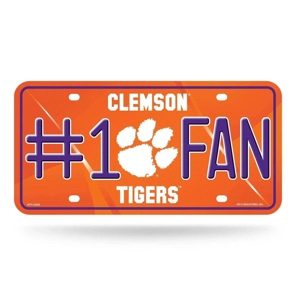 Clemson Tigers License Plate Aluminum 6x12 Inches Fan - ToylandEU™