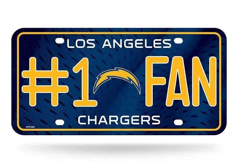 Los Angeles Chargers License Plate Fan Aluminum 6x12 - ToylandEU™