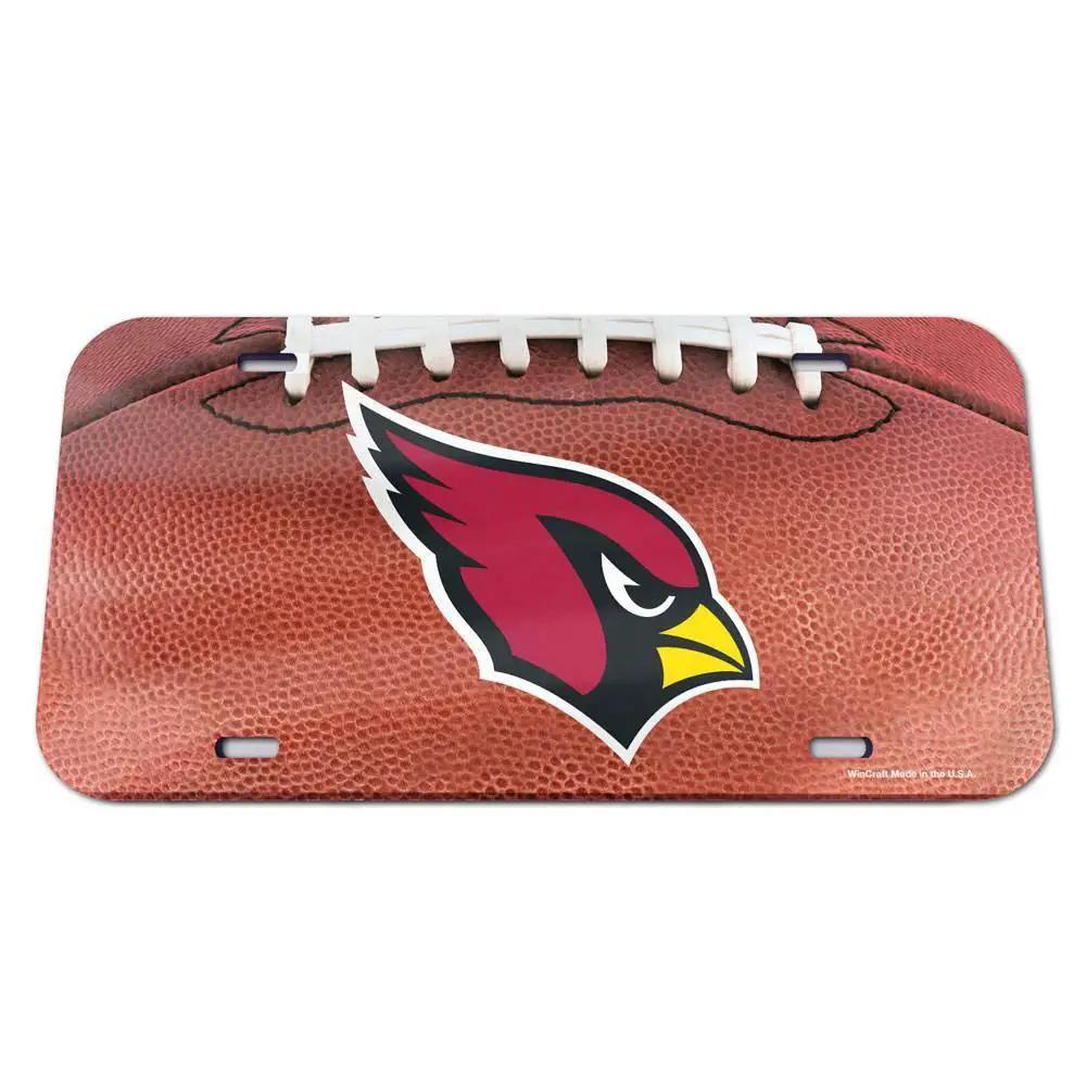 Arizona Cardinals Crystal Mirror License Plate Football - ToylandEU™