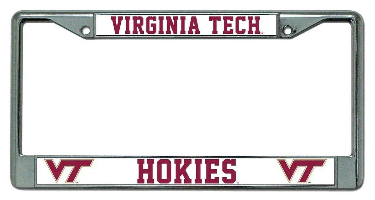 Virginia Tech Hokies License Plate Frame Chrome - ToylandEU™