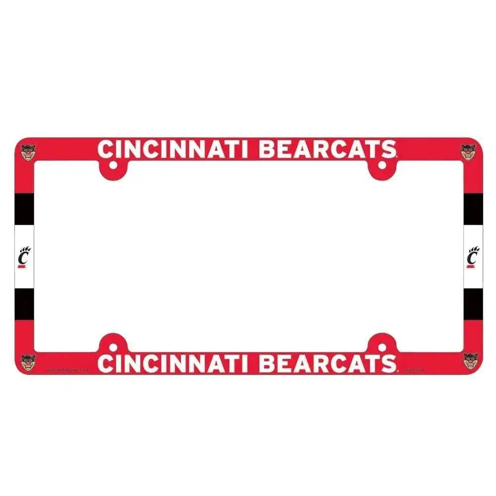 Cincinnati Bearcats Full Color License Plate Frame Plastic - ToylandEU™