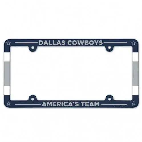 Dallas Cowboys License Plate Frame Plastic Full Color Style - ToylandEU™