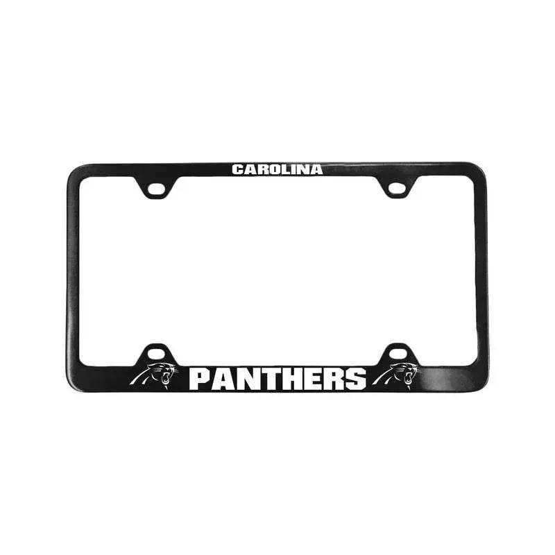 Carolina Panthers License Plate Frame Laser Cut Black - ToylandEU™