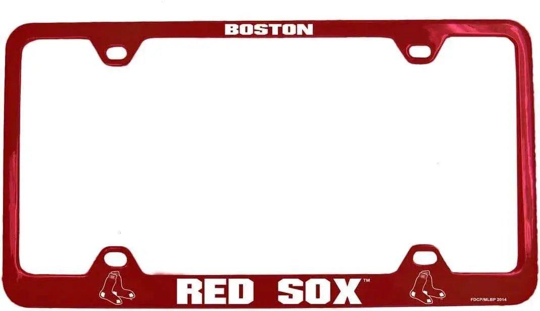 Boston Red Sox License Plate Frame Laser Cut Blue Official - ToylandEU™