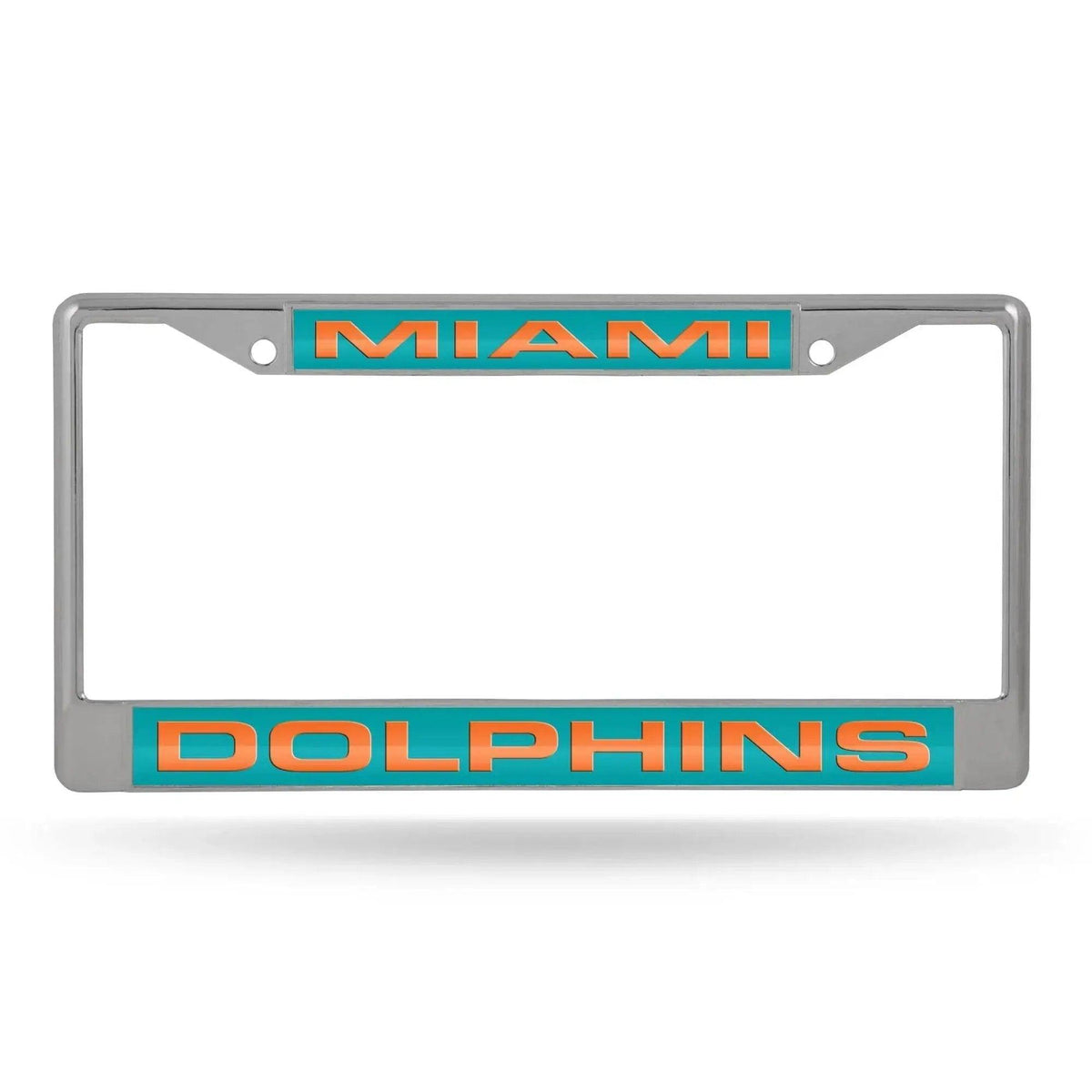 Miami Dolphins License Plate Frame Chrome Green Background - ToylandEU™