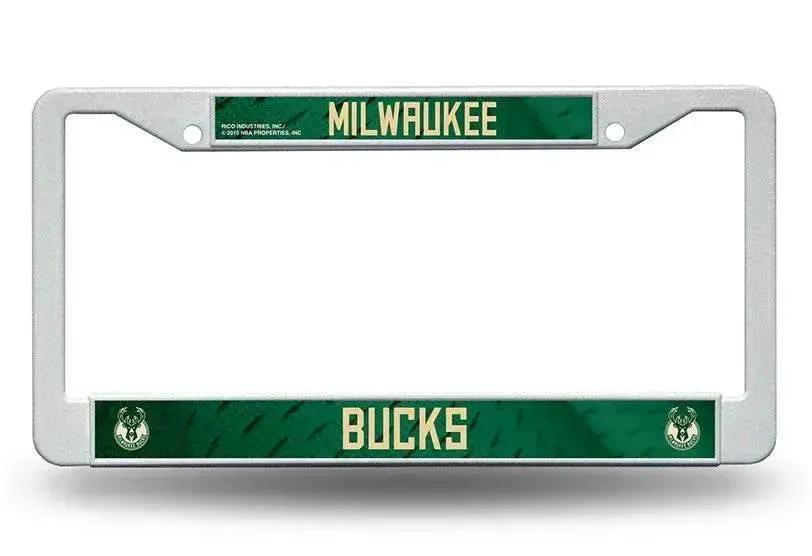 Milwaukee Bucks License Plate Frame Plastic Rico Industries - ToylandEU™