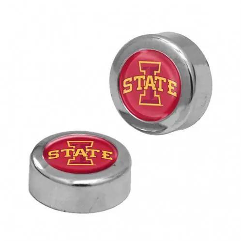 Iowa State Cyclones Domed License Plate Frame Screw Caps - ToylandEU™