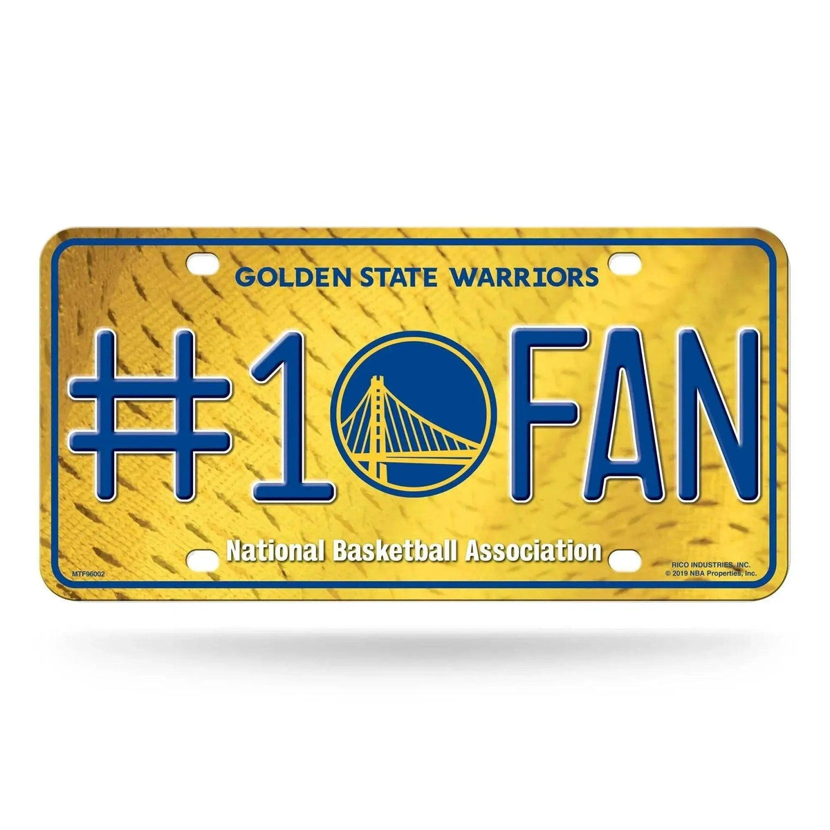 Golden State Warriors License Plate Number One Fan Aluminum - ToylandEU™