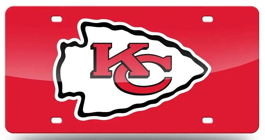 Kansas City Chiefs License Plate Laser Cut Red - ToylandEU™