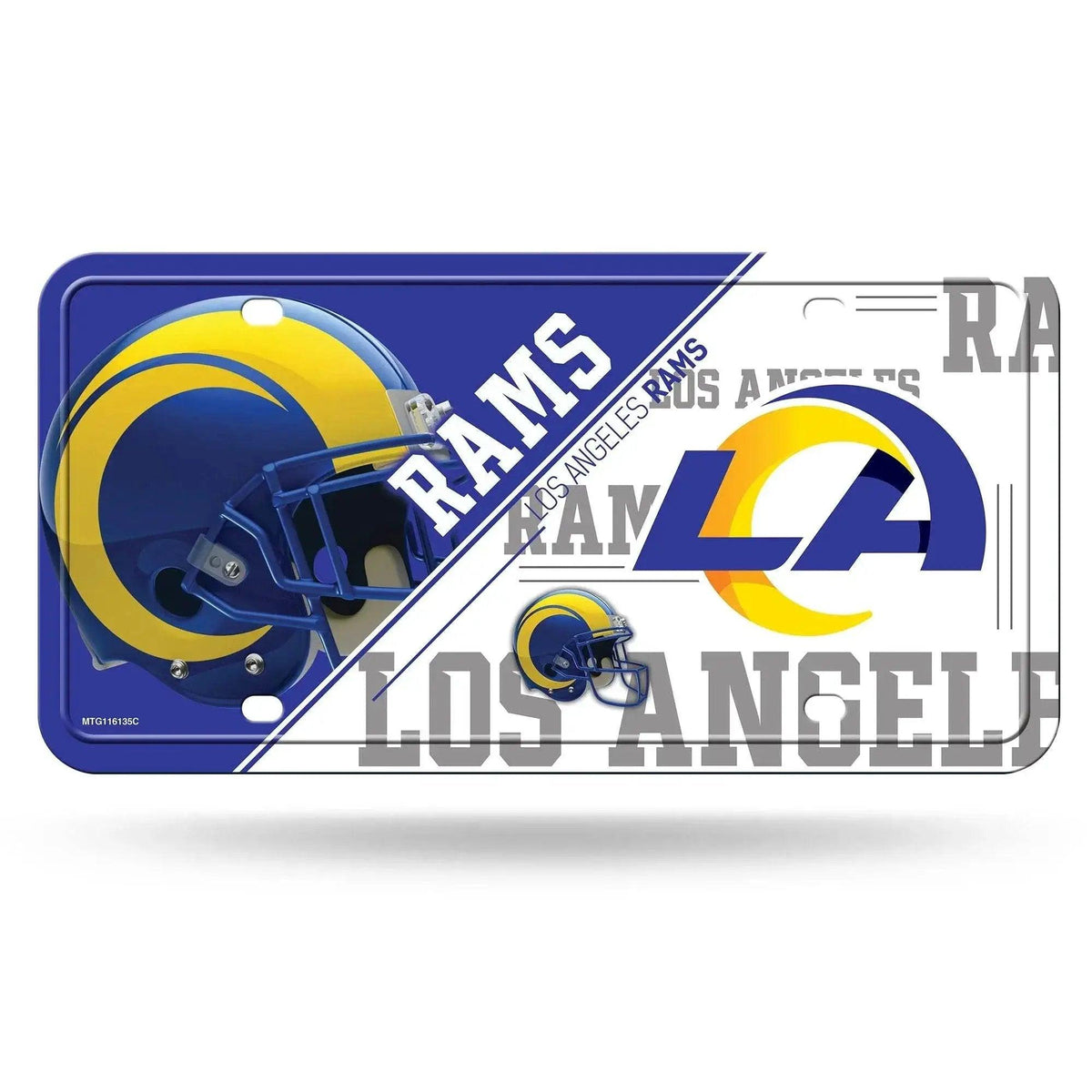 Los Angeles Rams Aluminum License Plate Officially Licensed - ToylandEU™