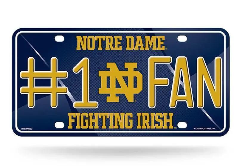 Notre Dame Fighting Irish License Plate Number 1 Fan - ToylandEU™