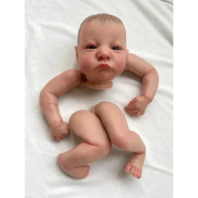 Lifelike 19" Reborn Doll Levi Awake Kit with 3D Paintings and Cloth - ToylandEU™