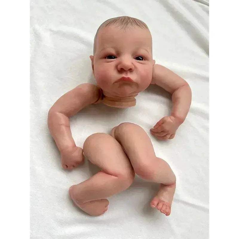 Lifelike 19" Reborn Doll Levi Awake Kit with 3D Paintings and Cloth - ToylandEU™